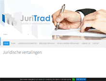 Tablet Screenshot of juritrad.be
